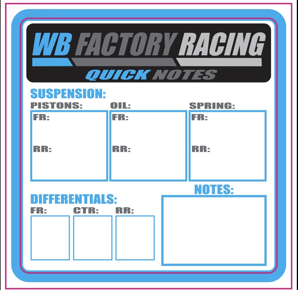 WB Factory Note Stickers