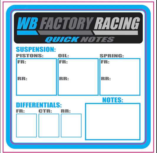 WB Factory Note Stickers